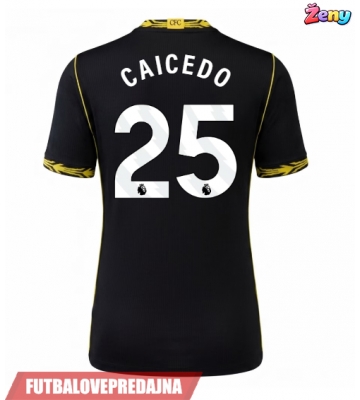 Lacne Ženy Futbalové dres Chelsea Moises Caicedo #25 2026-27 Krátky Rukáv - Preč